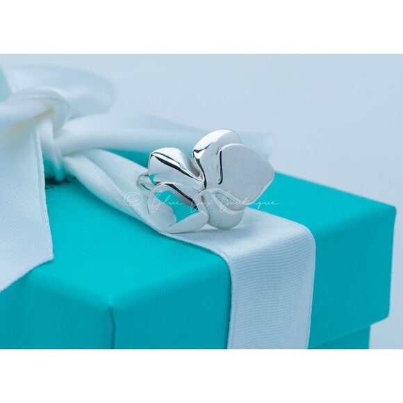 Very Rare Angela Cummings Vintage Orchid Flower Ring in Sterling Silver Size 5 - Picture 6 of 8